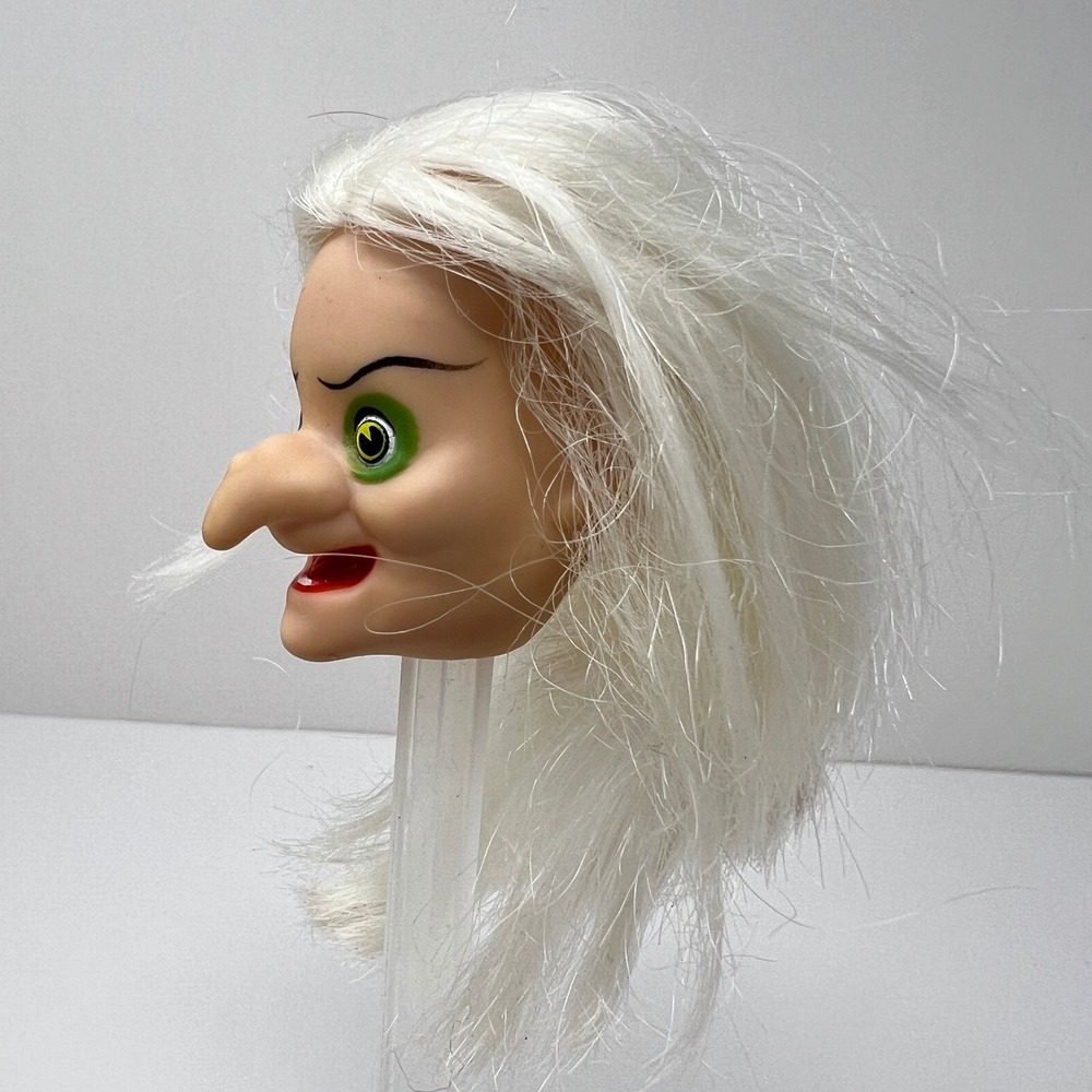Vintage Bikin Disney Snow White Old Hag Witch Doll Head 1980s Replacement Part - Picture 10 of 13